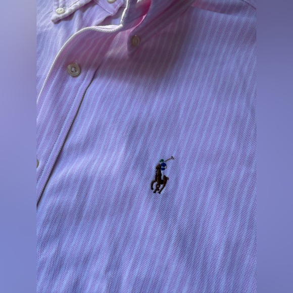 Ralph Lauren pinstriped button down size Medium - Picture 8 of 8